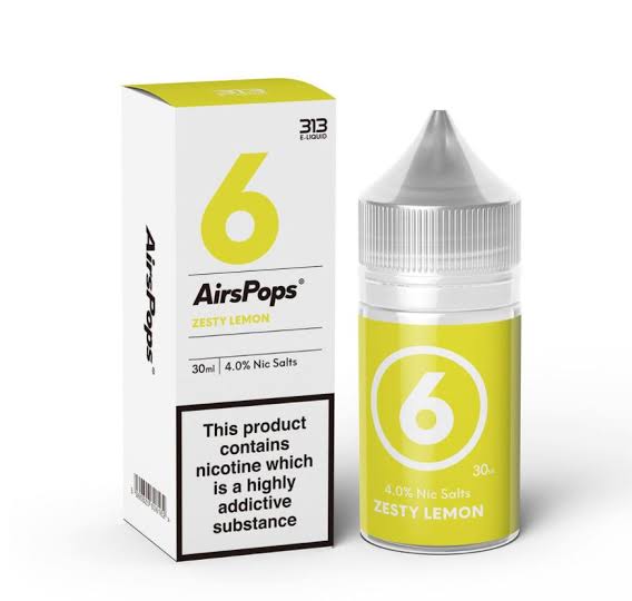 Airscream Airpops Airscream Zesty Lemon 6 Nic Salt Airscream Airpops Airscream Zesty Lemon 6 Nic Salt