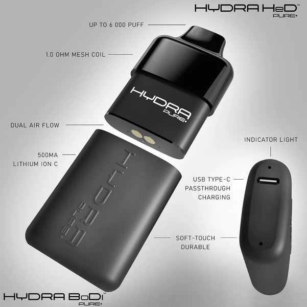 Pure Hydra Disposable Vape: Diverse Flavors for Endless Vaping Excitement