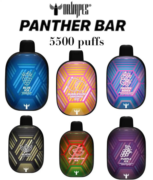 Panther Bar Disposable Vape by Dr. Vapes: 5500 Puffs of Flavorful Excellence