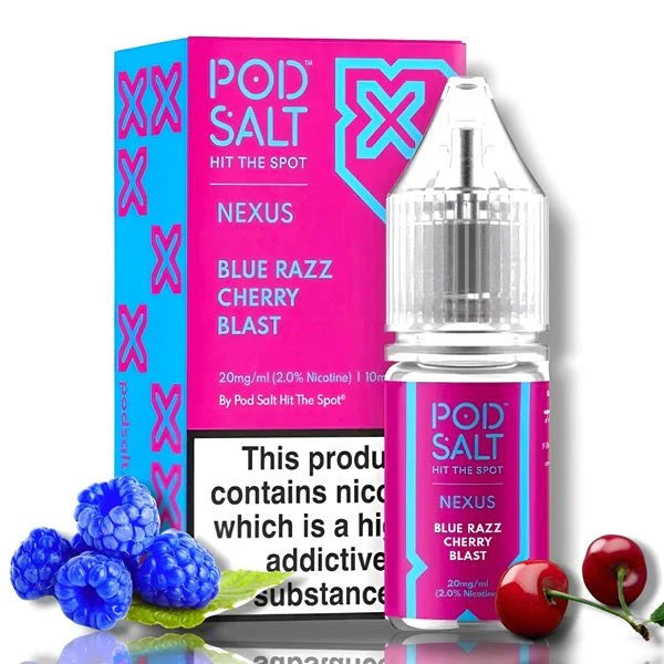 PodSalt Nexus Blue Razz Cherry Blast