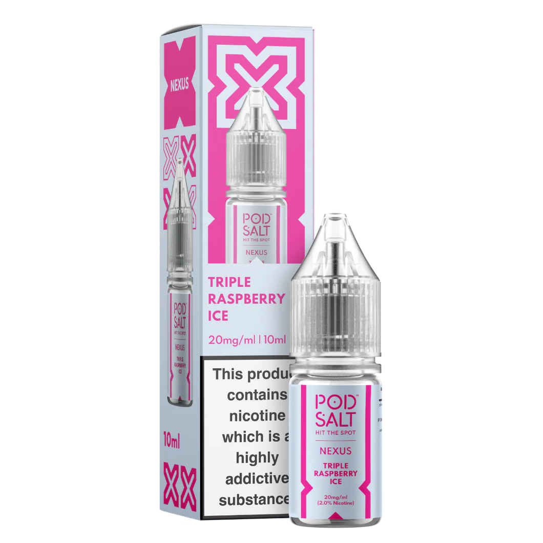 PodSalt Nexus Triple Raspberry Ice edition